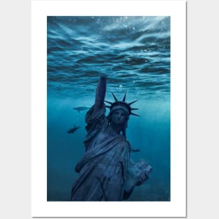 Sunken Statue Posters and Art